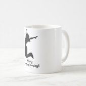 Jemand kackte heute personalisiertes kaffeetasse (VorderseiteRechts)