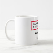 Jemand kümmert sich, nicht mich, lustig, Spaß pers Kaffeetasse (Links)