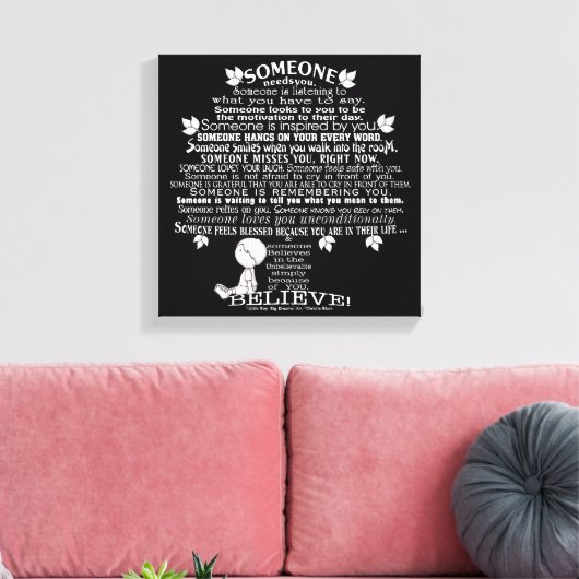 JEMAND LEINWANDDRUCK (Insitu (Wohnzimmer))