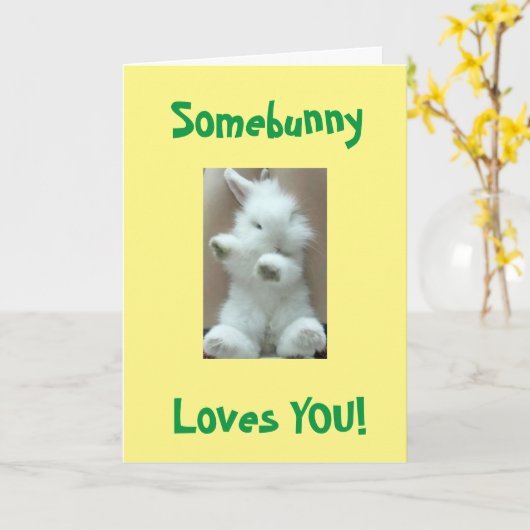 JEMAND LIEBE SIE....****ME**** EASTER CARD KARTE (Gelbe Blume)