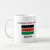 Jemand Lieben ich in KENIA Kaffeetasse (Links)