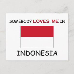 Jemand Lieben mich in INDONESIEN Postkarte