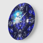 Jemand Lieben Sie emotionale Snowman Sparkle Große Wanduhr (Winkel)