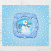 Jemand Lieben Sie emotionaler Schneemann Alkoholflaschenetikett (Einzelnes Label)