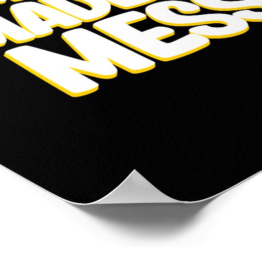 Jemand machte Mess School Custodian Beruf Janit Poster (Ecke)