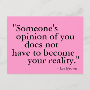 Jemand meint... motivierend Postkarte. Postkarte