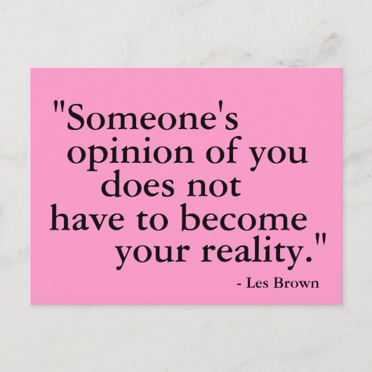 Jemand meint... motivierend Postkarte. Postkarte (Vorderseite)