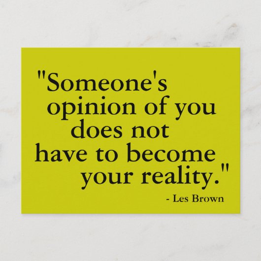 Jemand meint... motivierend Postkarte. Postkarte (Vorderseite)