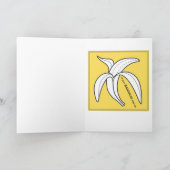 Jemand mit Affen Feiertagskarte (Innenseite)