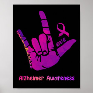 Jemand mit Alzheimer Liebe Alzheimer Awareness Sh Poster