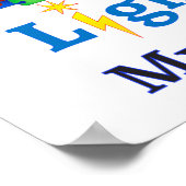 Jemand mit AUTISM leuchtet meine Welt auf Poster (Ecke)