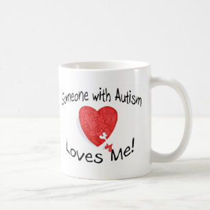Jemand mit Autismus-Lieben ich (P Hrt) Kaffeetasse
