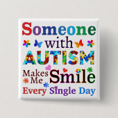 Jemand mit AUTISMUS macht mich lächerlich Button (Vorderseite)