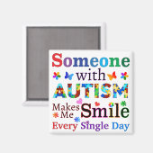 Jemand mit AUTISMUS macht mich lächerlich Magnet (Vorderseite/Rückseite)