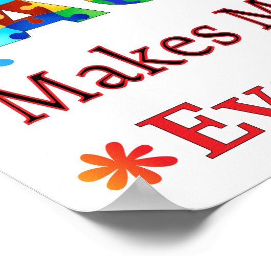 Jemand mit AUTISMUS macht mich lächerlich Poster (Ecke)