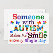 Jemand mit AUTISMUS macht mich lächerlich Postkarte (Vorne/Hinten)