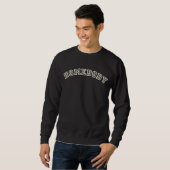 Jemand modernes Sweatshirt bleibe innen unisex (Vorne ganz)