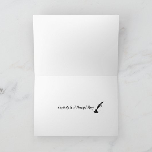 Jemand muss sie schreiben karte (Innenseite)