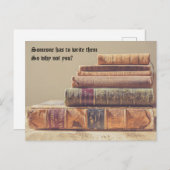 Jemand muss sie schreiben postkarte (Vorne/Hinten)