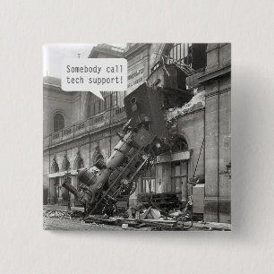 Jemand ruft den technischen Support-Zug Wreck an Button