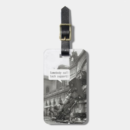 Jemand ruft den technischen Support-Zug Wreck an Gepäckanhänger (Vorderseite vertikal)