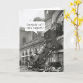 Jemand ruft den technischen Support-Zug Wreck an Karte (Gelbe Blume)