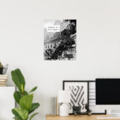 Jemand ruft den technischen Support-Zug Wreck an Poster (Heimbüro)