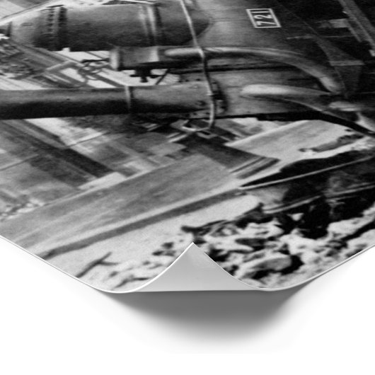 Jemand ruft den technischen Support-Zug Wreck an Poster (Ecke)