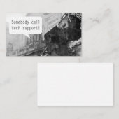 Jemand ruft den technischen Support-Zug Wreck an Visitenkarte (Vorne/Hinten)