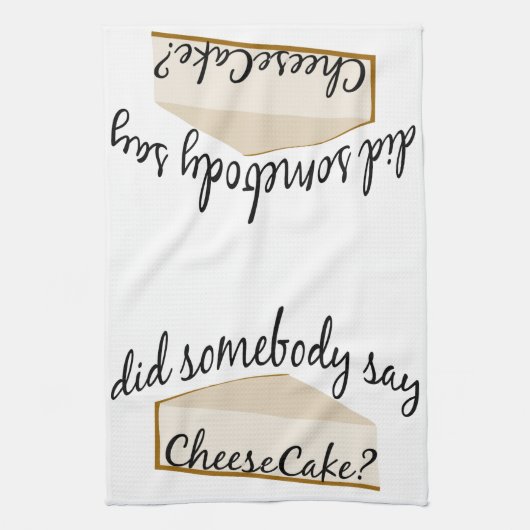 Jemand sagt Cheesecake? Küchentuch (Vertikal)