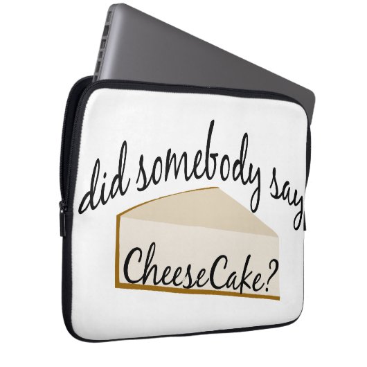 Jemand sagt Cheesecake? Laptopschutzhülle (Vorne Rechts)