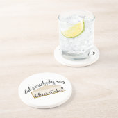 Jemand sagt Cheesecake? Sandstein Untersetzer (Seite)