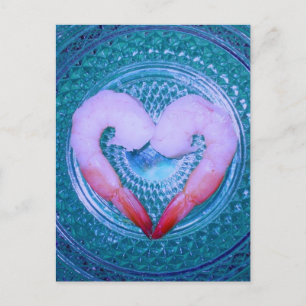 Jemand sagt Garnelen Postkarte