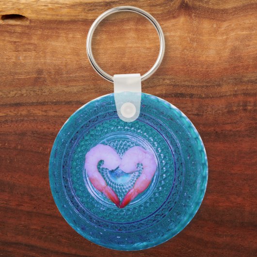 Jemand sagt Shrimp Schlüsselanhänger (Vorderseite)