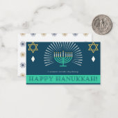 Jemand sollte eine große Hanukkah-Karte in Betrach Mitteilungskarte (Vorderseite/Rückseite Beispiel)