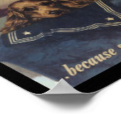 Jemand sprach den 2. Weltkrieg Poster (Ecke)