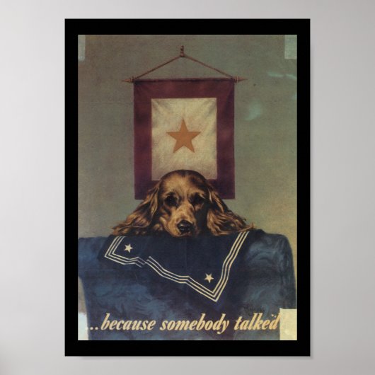 Jemand sprach den 2. Weltkrieg Poster (Vorne)