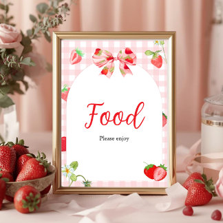 Jemand Süßes Baby Shower | Food-Tisch-Schild Poster