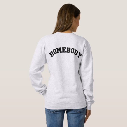 Jemand Sweatshirt bleibe Innengeschenk unisex (Schwarz voll)