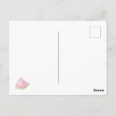 Jemand Sweet Wasserfarbe Wassermelone Dusche Einla Postkarte (Rückseite)