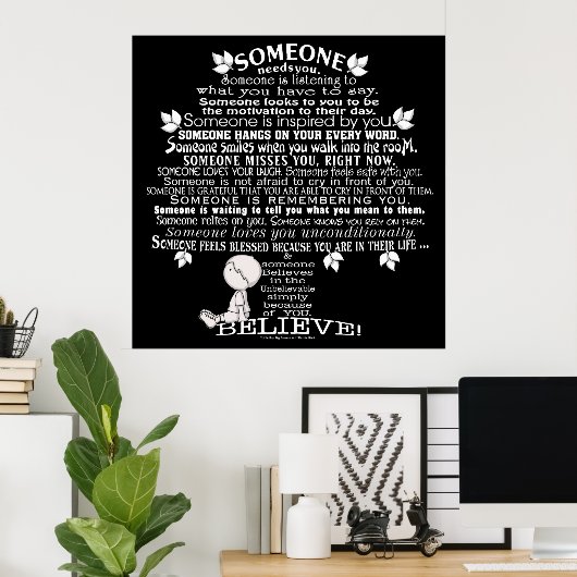 Jemand Tree Poster (Heimbüro)