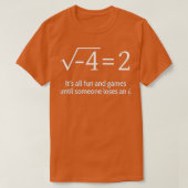 Jemand verliert eine i Funny Mathe (7)  T-Shirt (Design vorne)