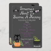 Jemand wird bald Mama sein Einladung (Vorne/Hinten)