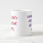 jemand wird Sie einstellen, um beim Bau ihrer Jumbo-Tasse (Vorderseite)