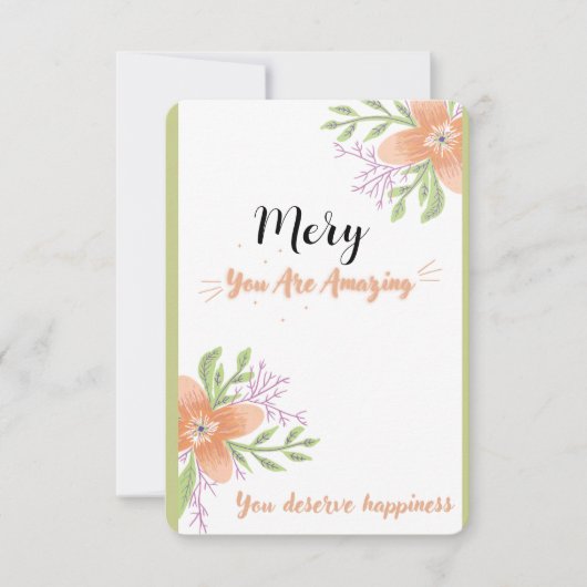 jemandem danken dankeskarte (Vorderseite)