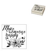 jemanden glücklich machen BLUME Gummistempel (Stempel)