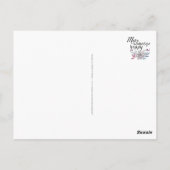 jemanden glücklich machen BLUME Postkarte (Rückseite)