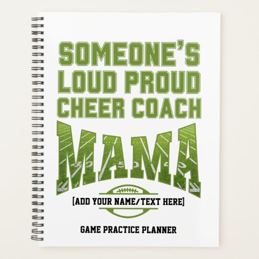 JEMANDER'S LOUD PROUD MAMA Football Game Practice Planer (Vorderseite)