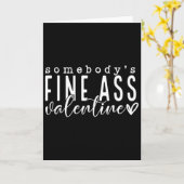 Jemandes feiner Valentinstag, Funny Valentine Sing Karte (Gelbe Blume)