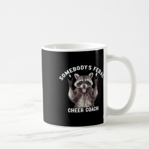 Jemandes Wilder Cheer Coach Waschbär Cheerleading Kaffeetasse